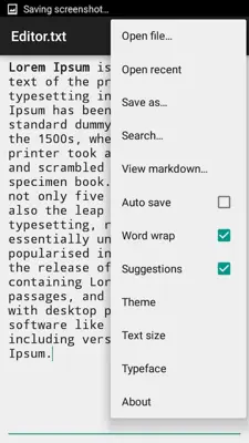 Max Text Editor android App screenshot 3